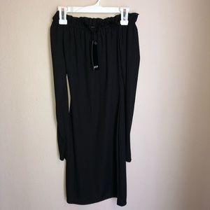 Black off the shoulder nastygal dress